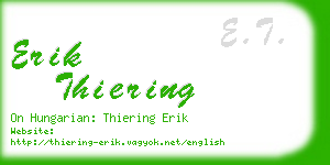 erik thiering business card